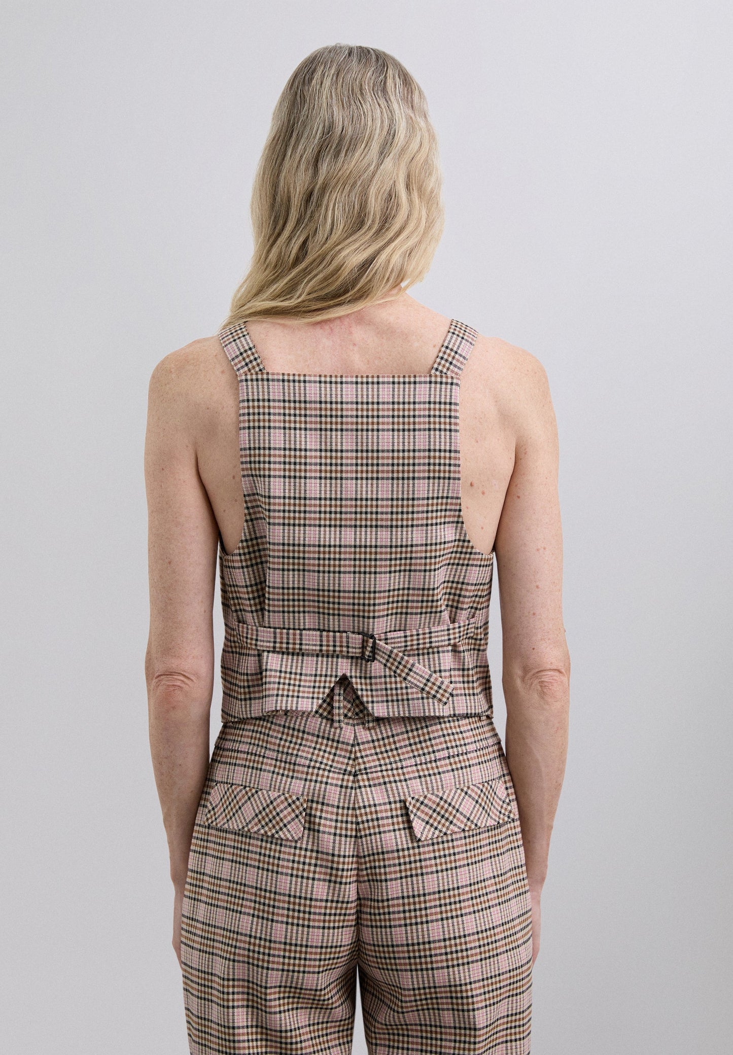 GILET CARREAUX BRETELLES