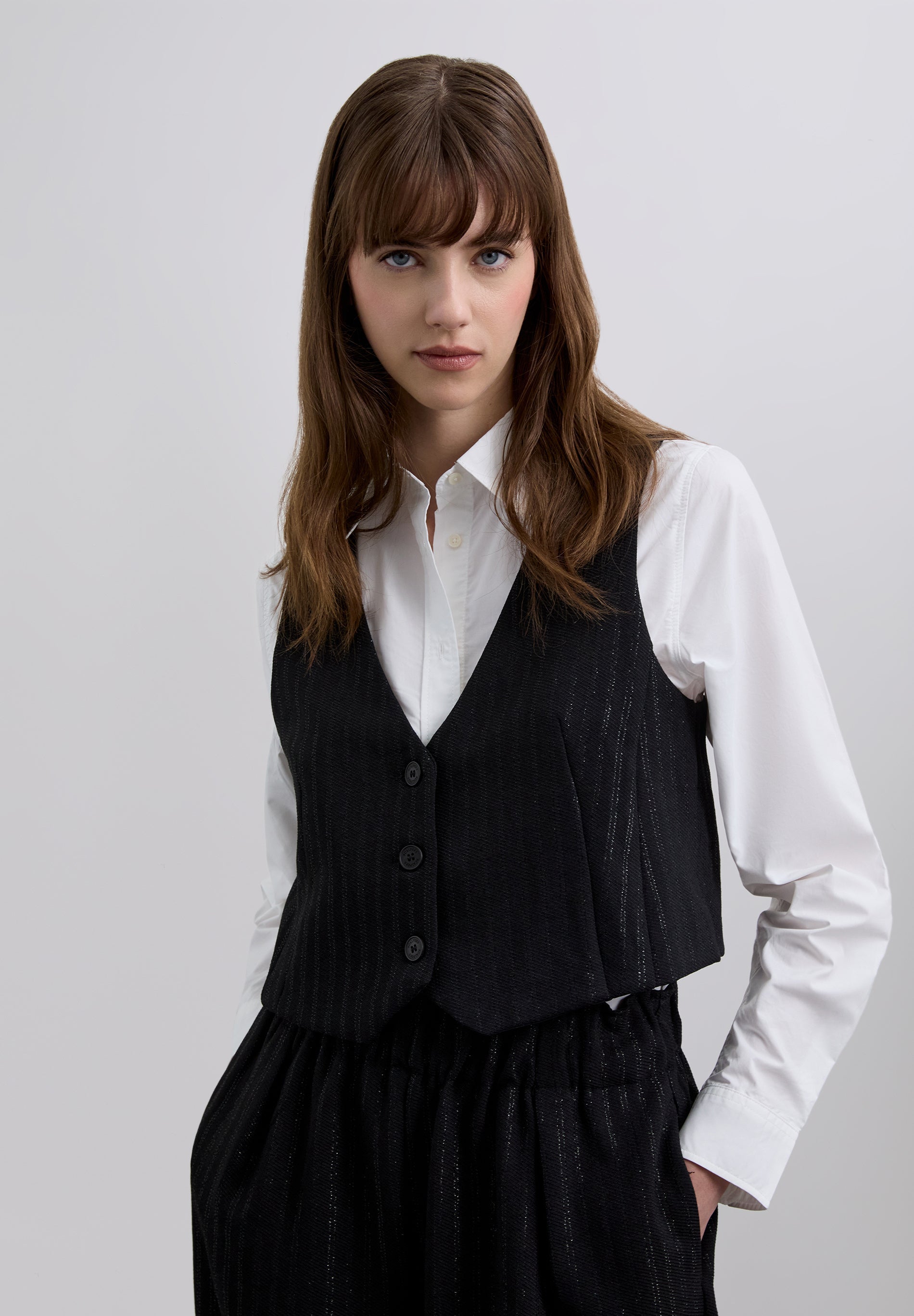 LUREX STRIPE WAISTCOAT
