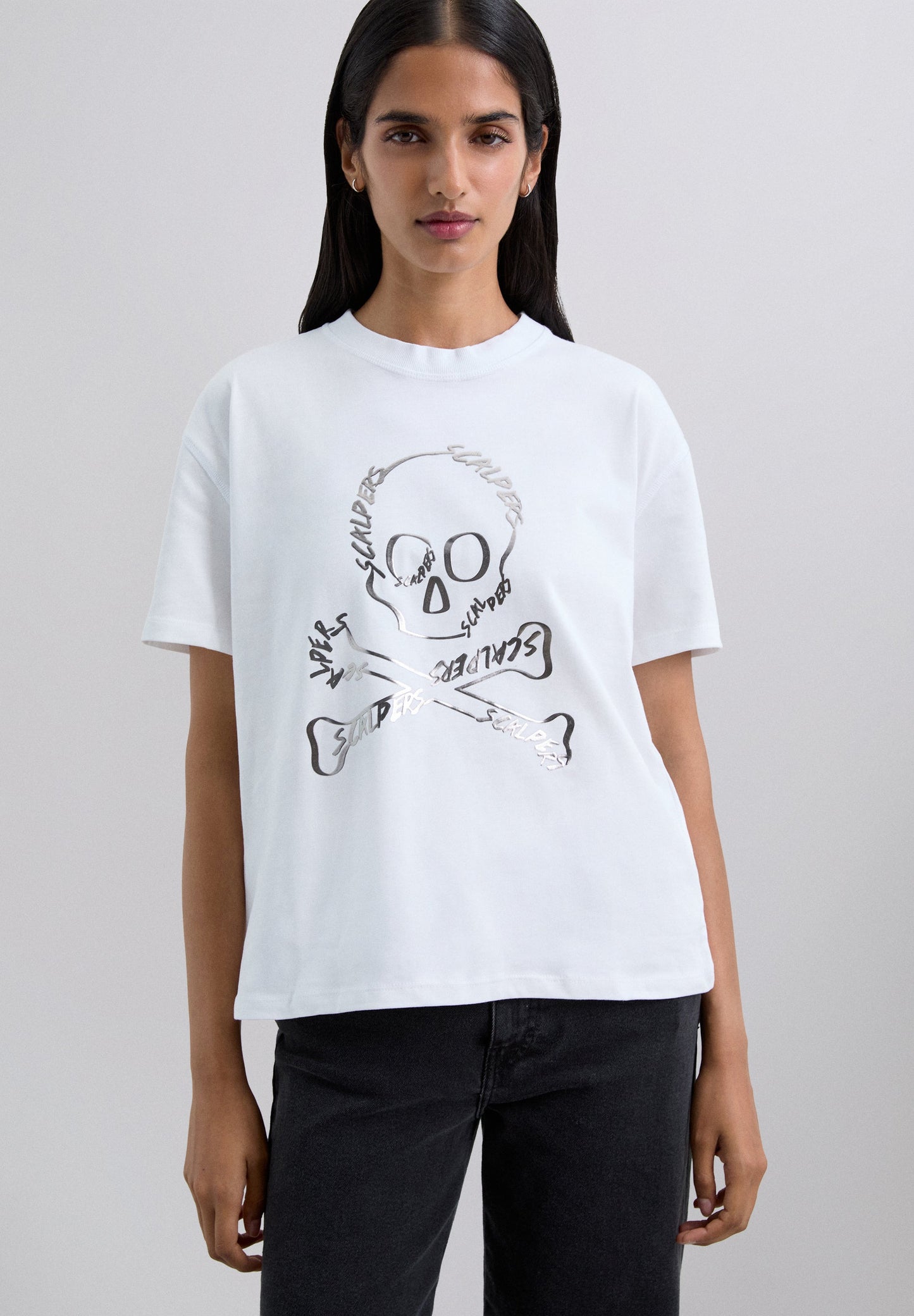 T-SHIRT WITH SKULL PRINT