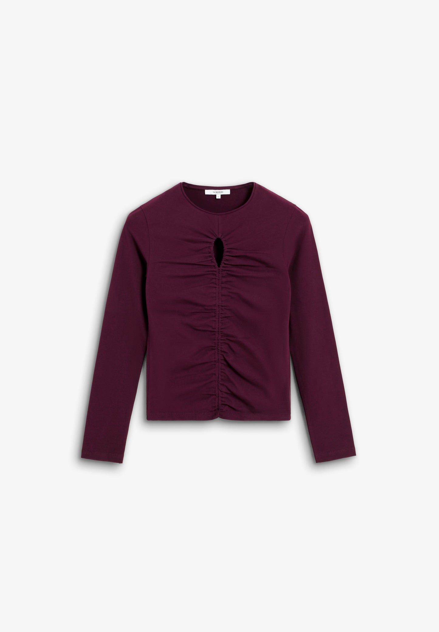 GATHERED T-SHIRT WITH VENT