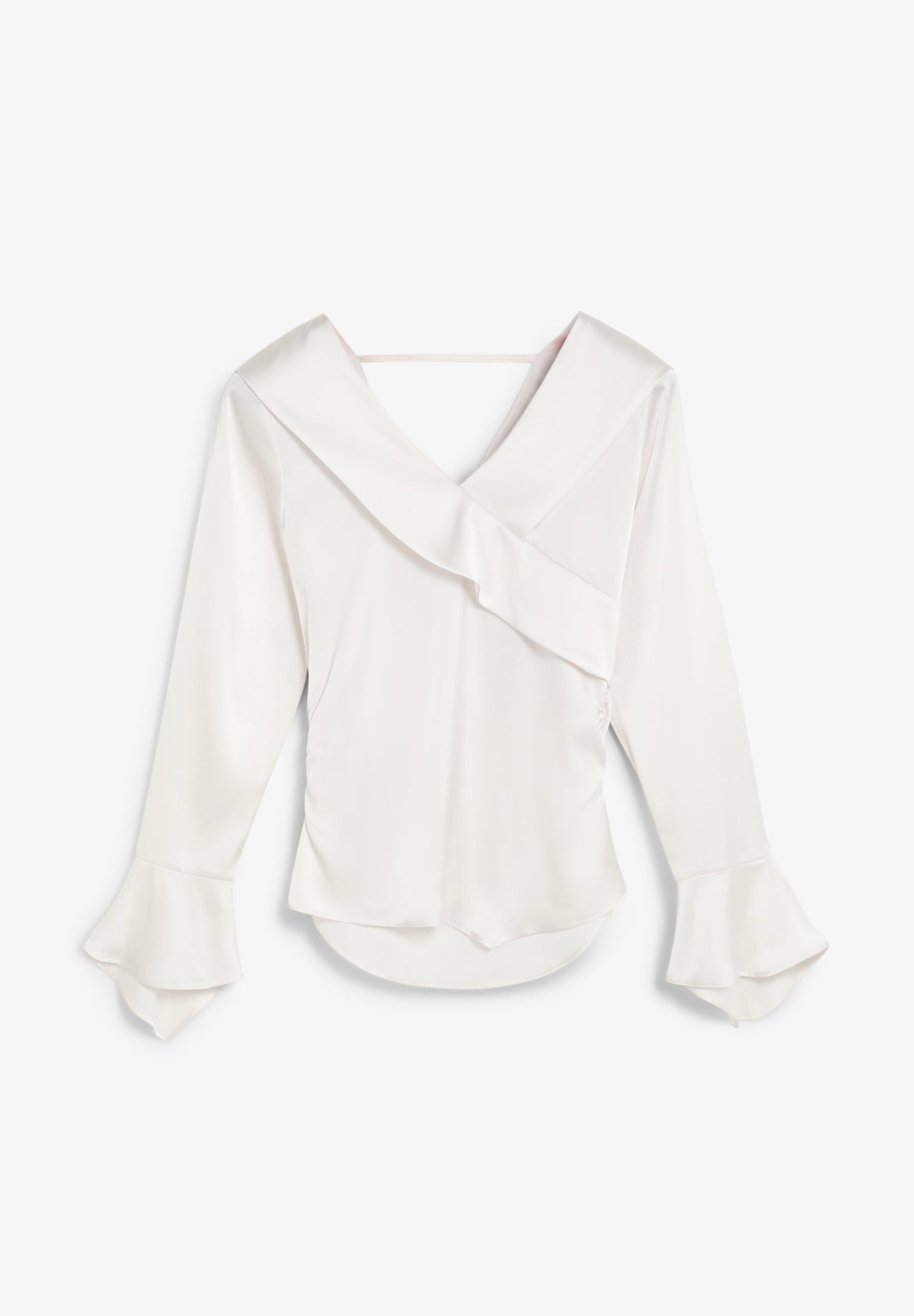 CHEMISE SATINÉE ASYMÉTRIQUE