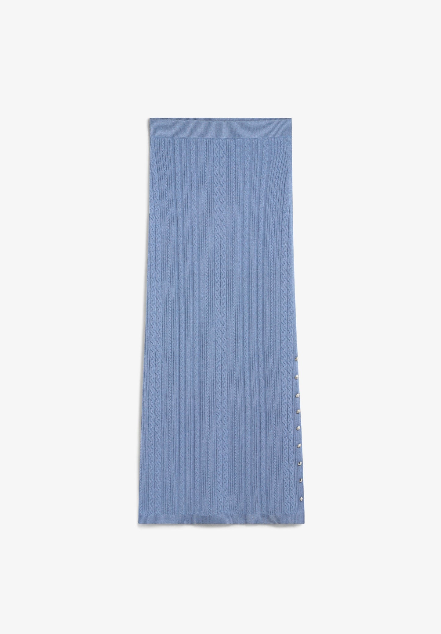 ROCK AUS ZOPFSTRICK MIT SCHLITZ