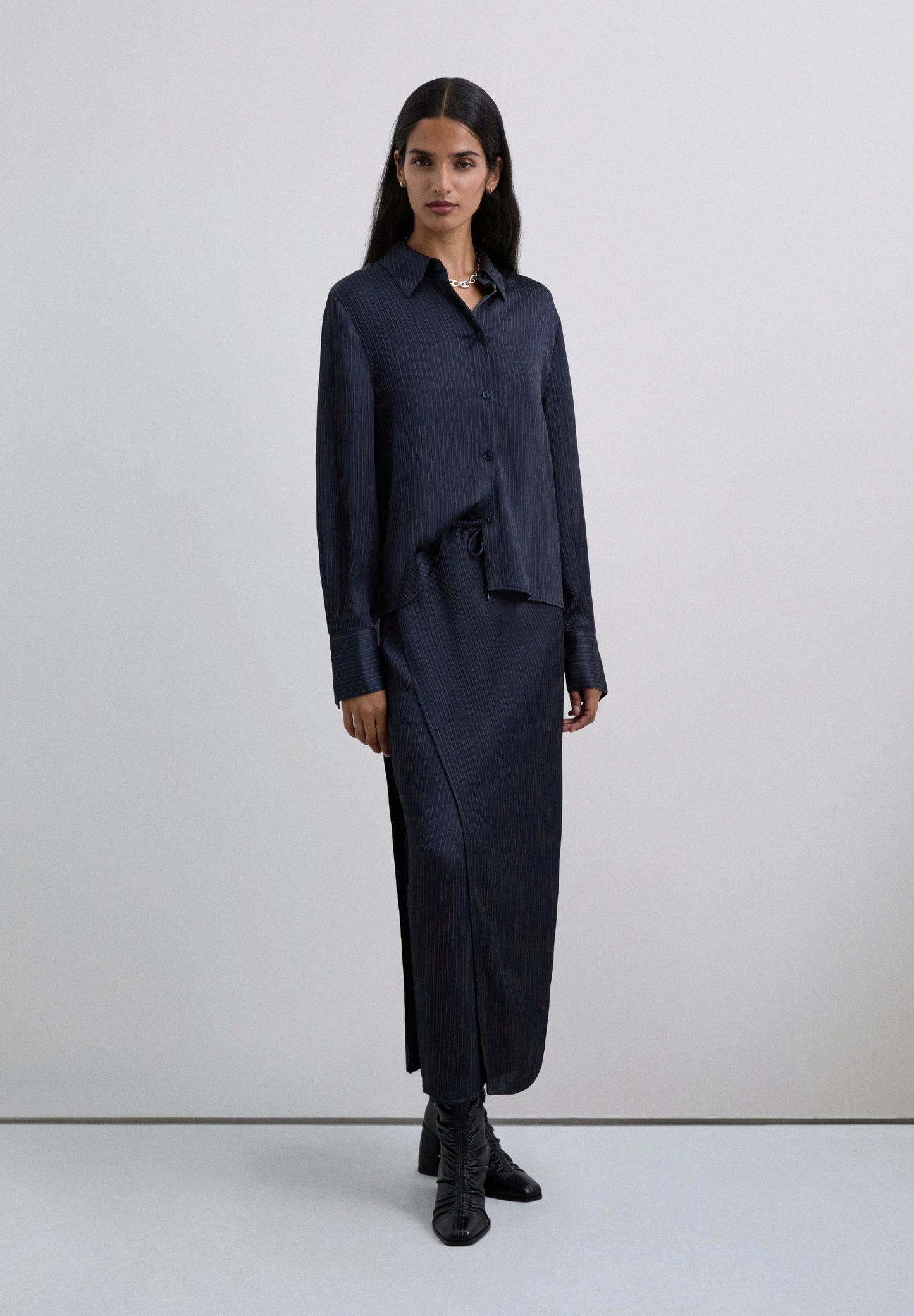 JUPE LONGUE RAYURES TENNIS