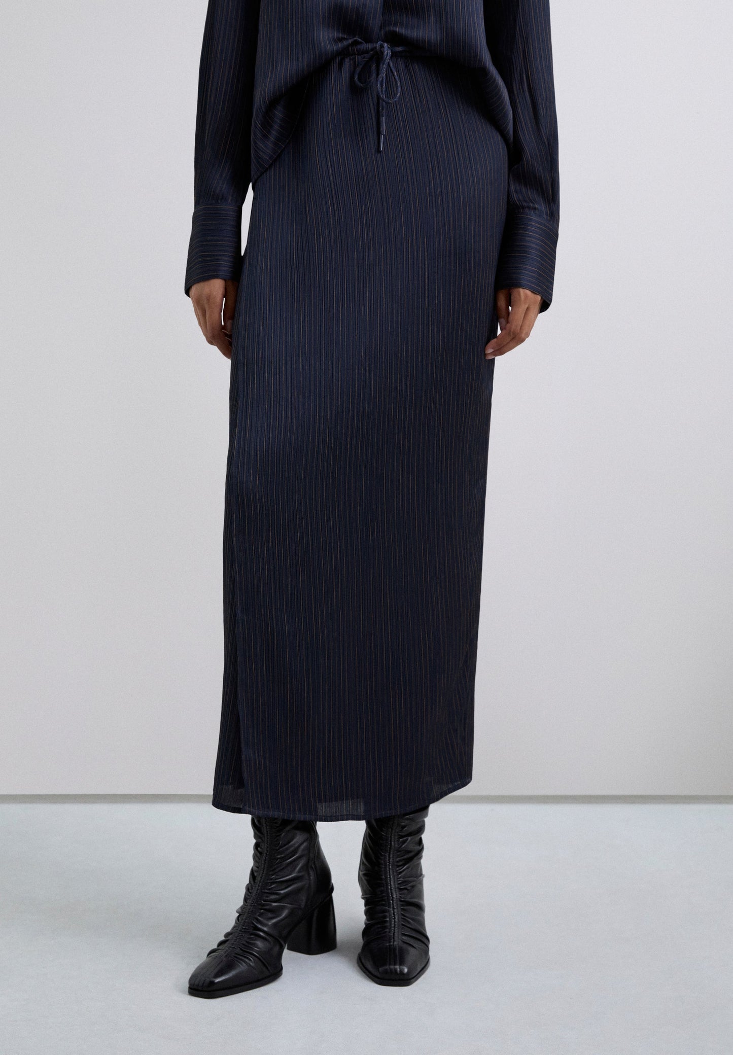 JUPE LONGUE RAYURES TENNIS