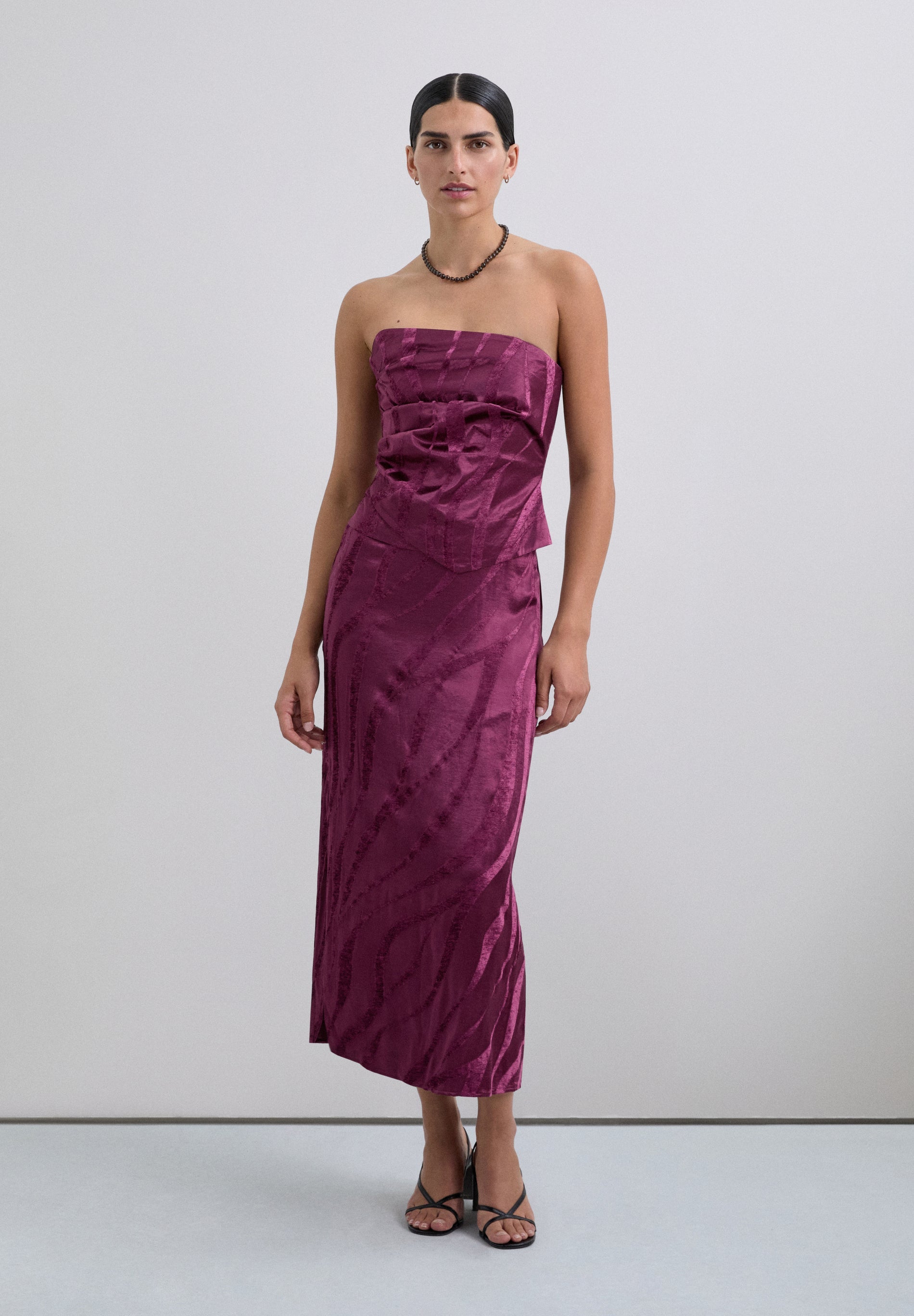 MIDI JACQUARD SKIRT