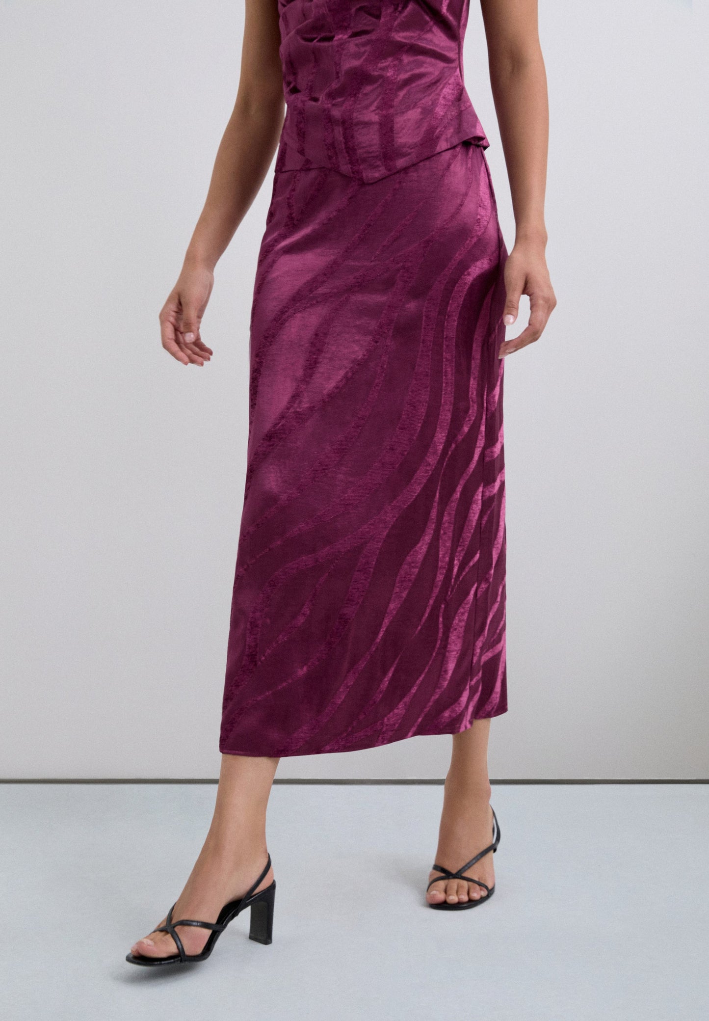 MIDI JACQUARD SKIRT