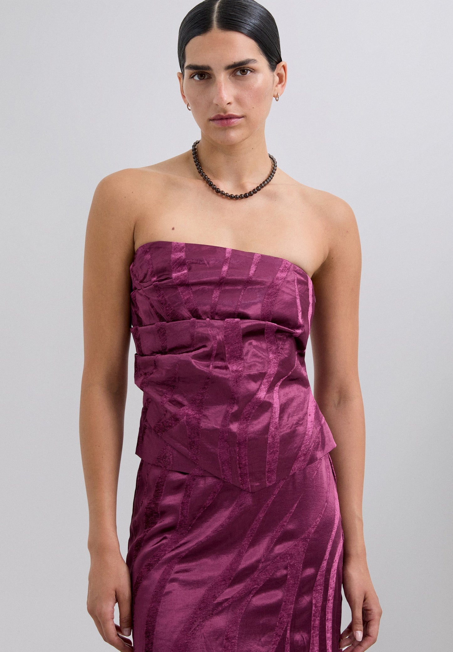 ASYMMETRIC BANDEAU TOP