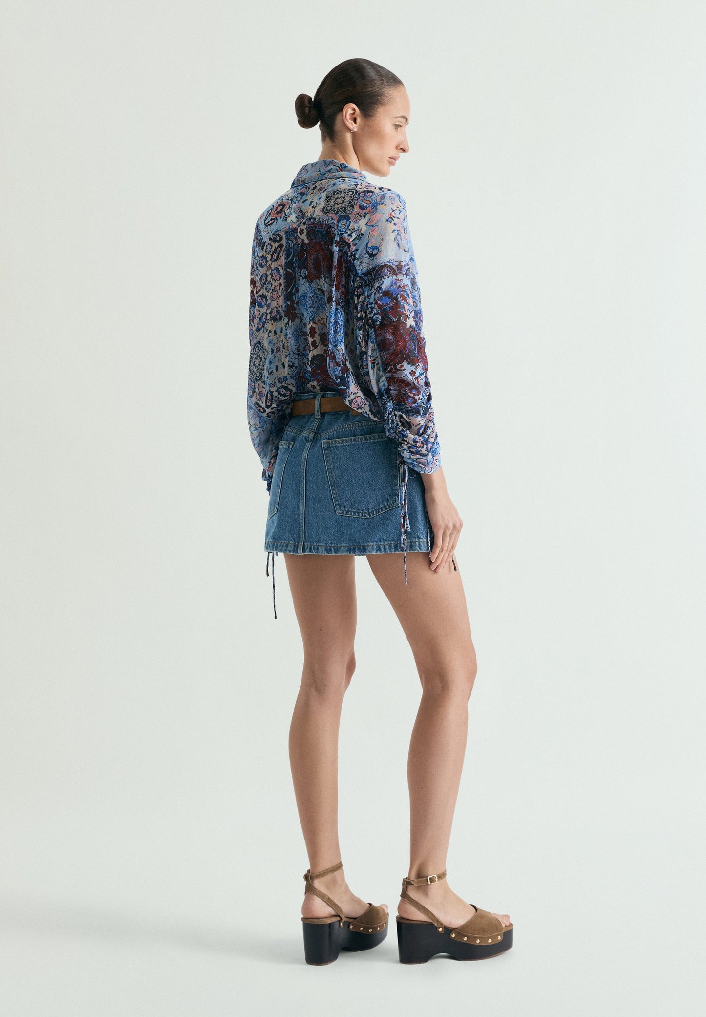 DENIM MINI SKIRT