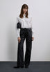PANTALON CUIR DROIT