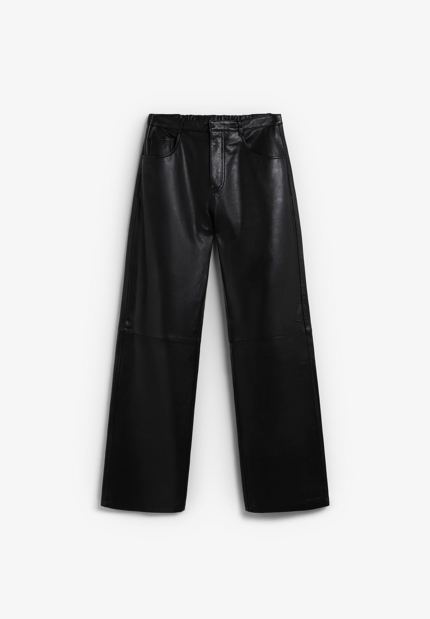 PANTALON CUIR DROIT