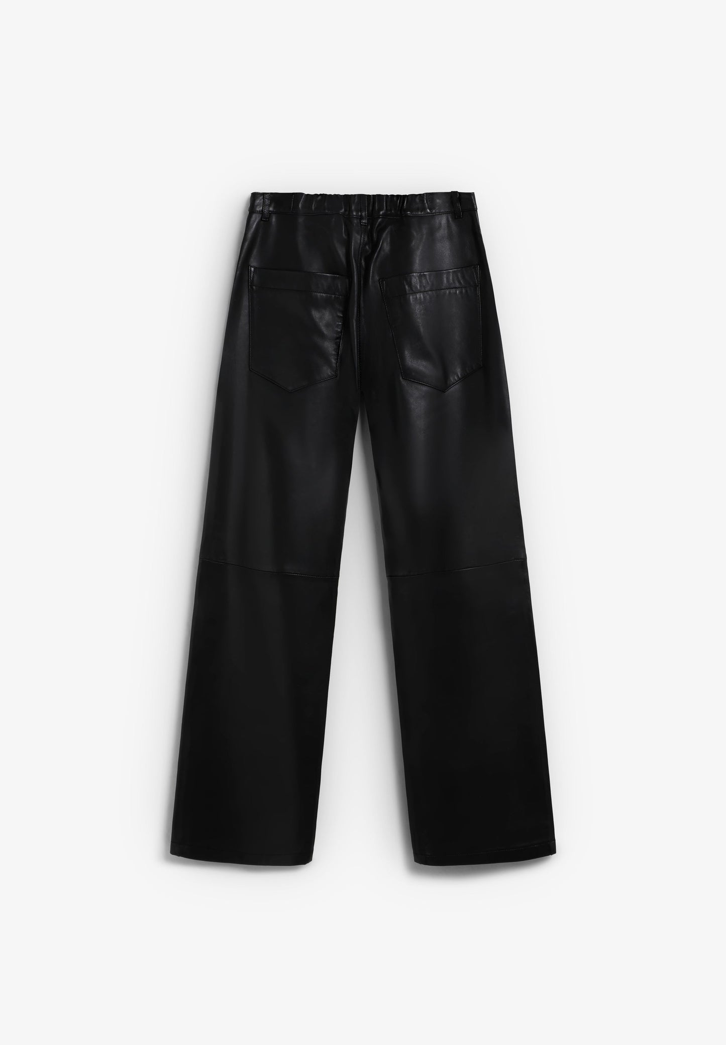 STRAIGHT LEATHER TROUSERS