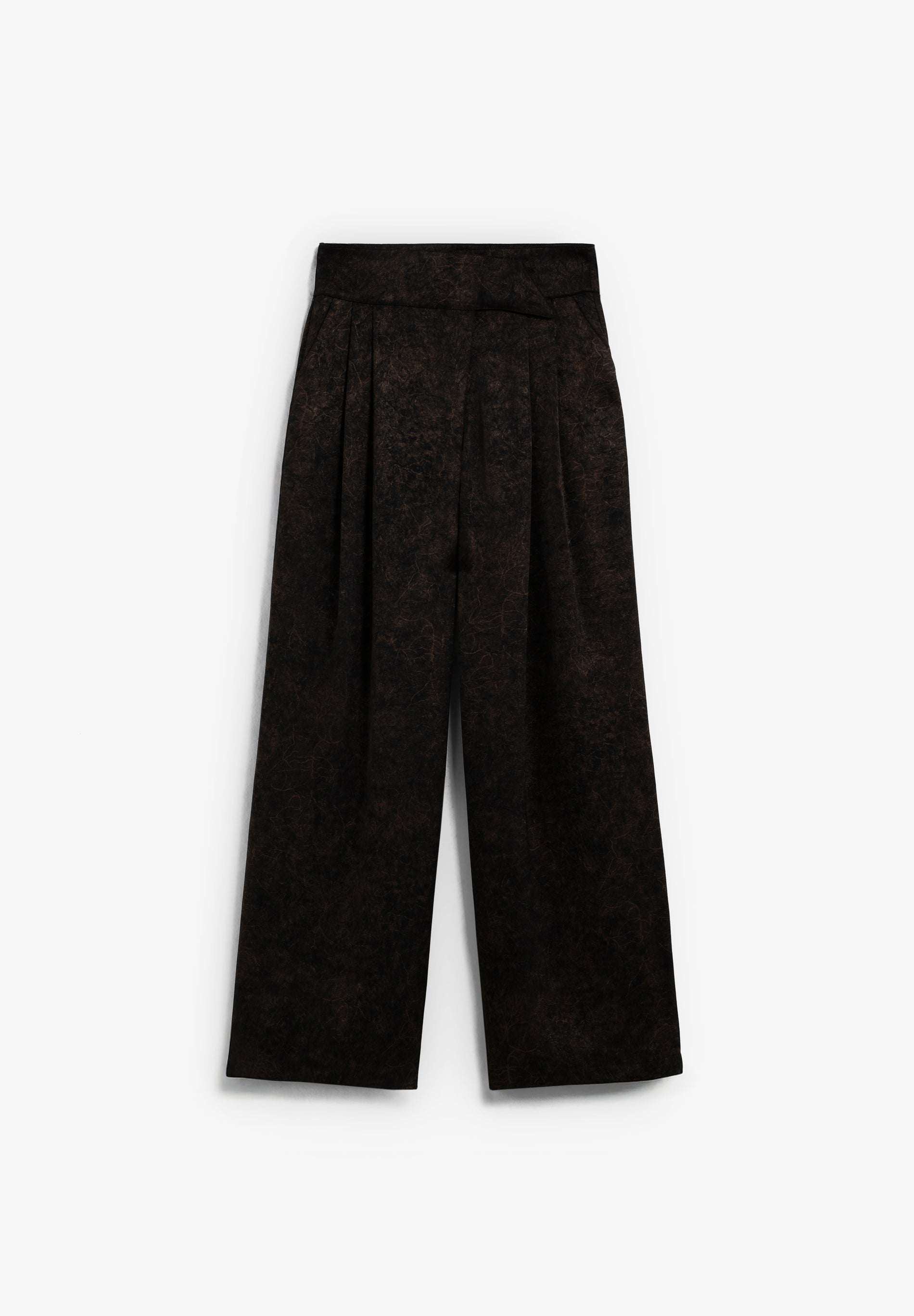 PRINTED SATIN TROUSERS