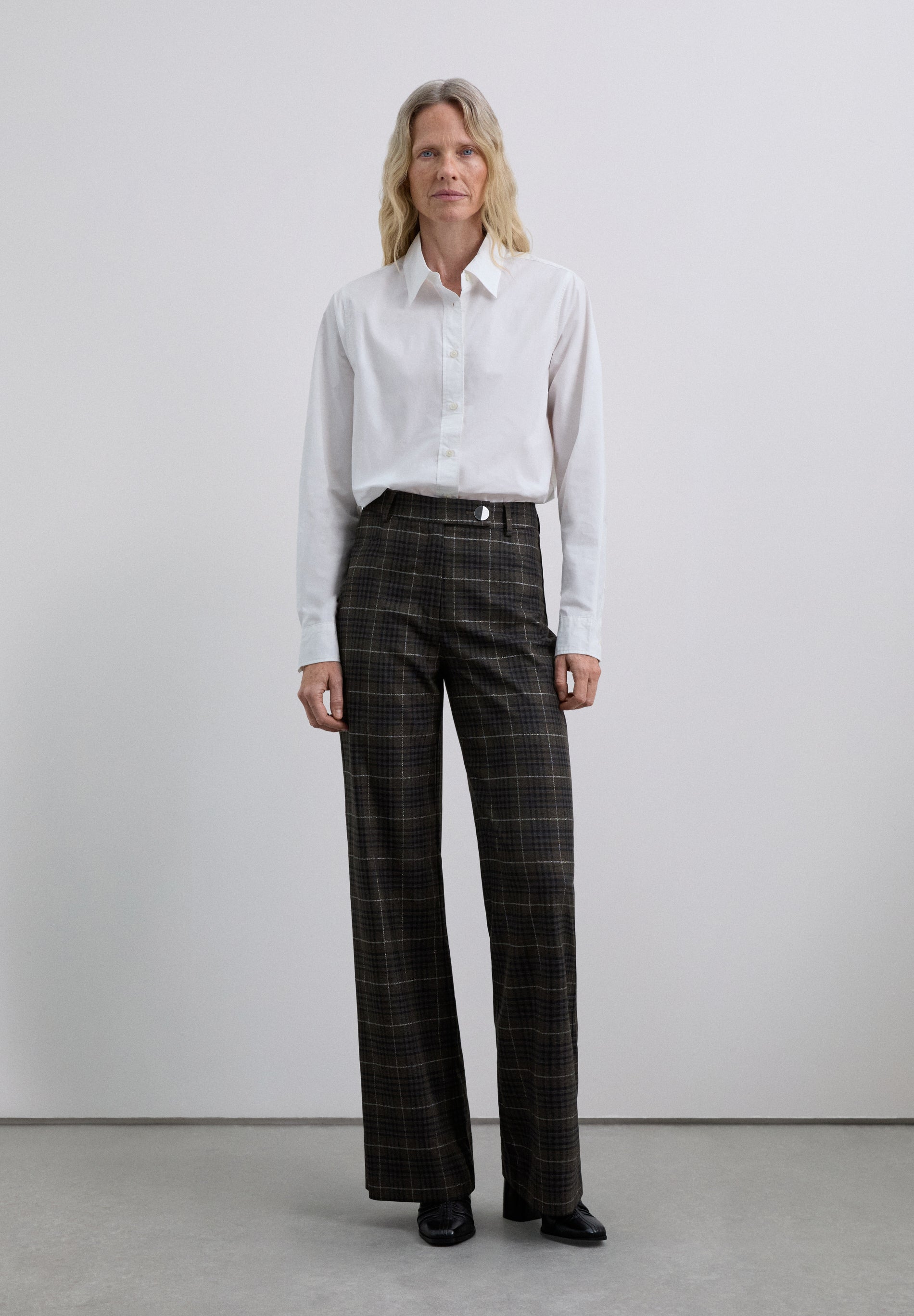 PANTALON DROIT CARREAUX