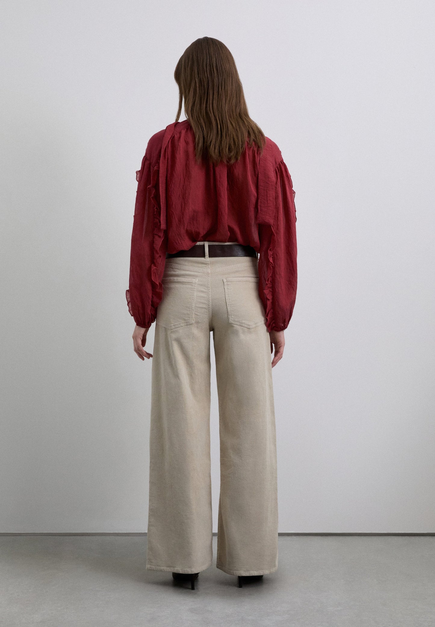 STRAIGHT CORDUROY TROUSERS