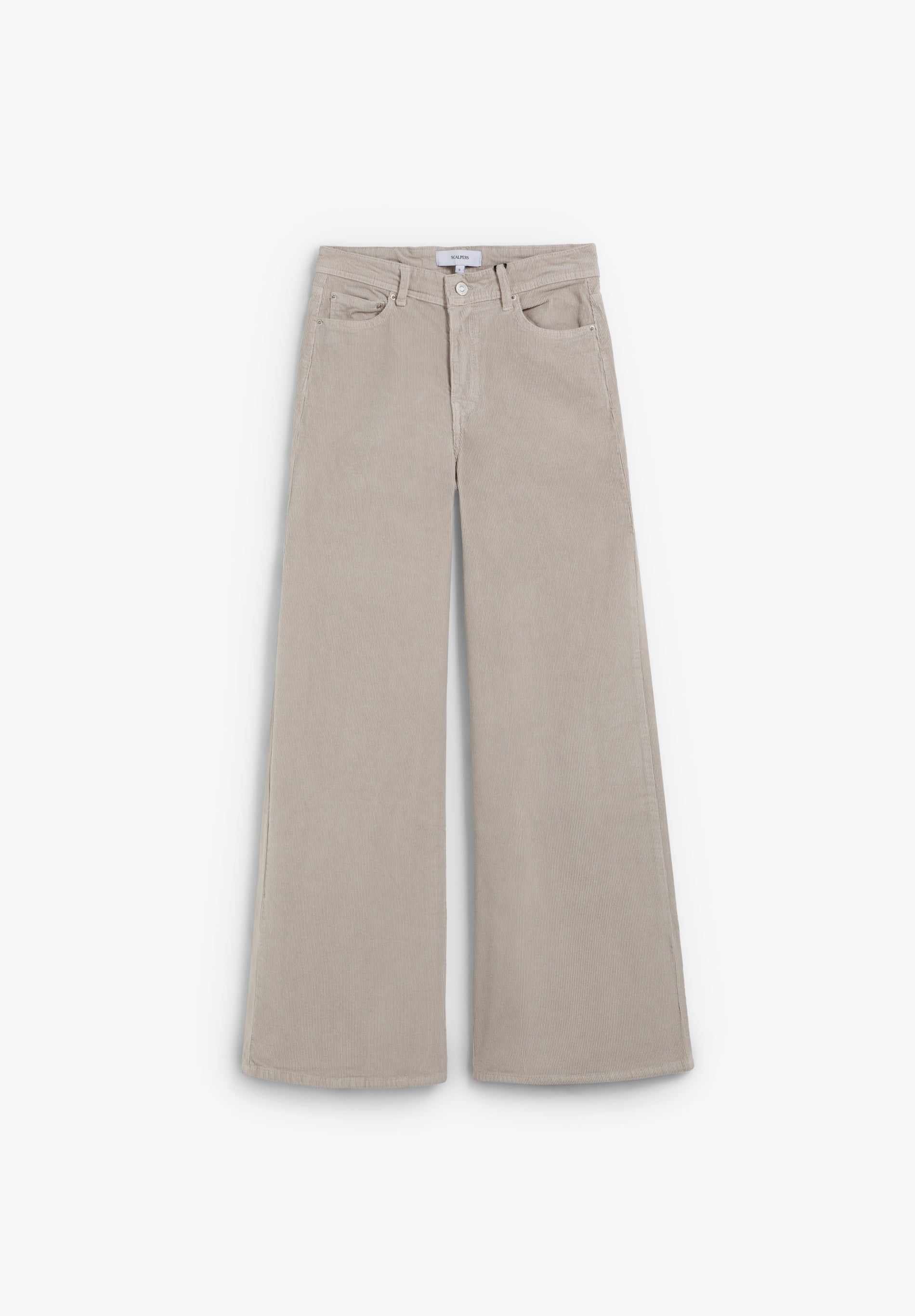 PANTALON DROIT VELOURS CÔTELÉ