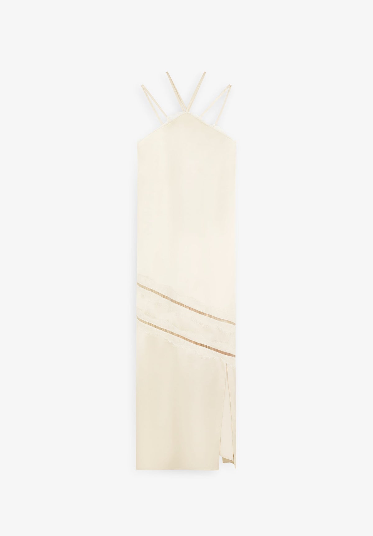 ROBE NUISETTE SATINÉE