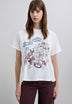 ASYMMETRISCHES T-SHIRT MIT PRINT