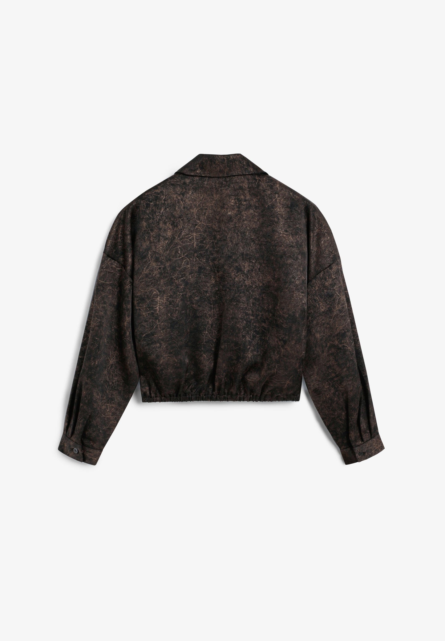 ÜBERKREUZTES HEMD MIT PRINT