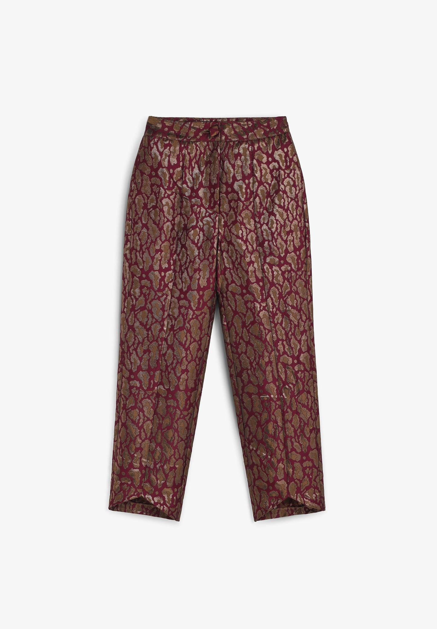 PANTALON IMPRIMÉ MOTIF ANIMAL MÉTALLISÉ