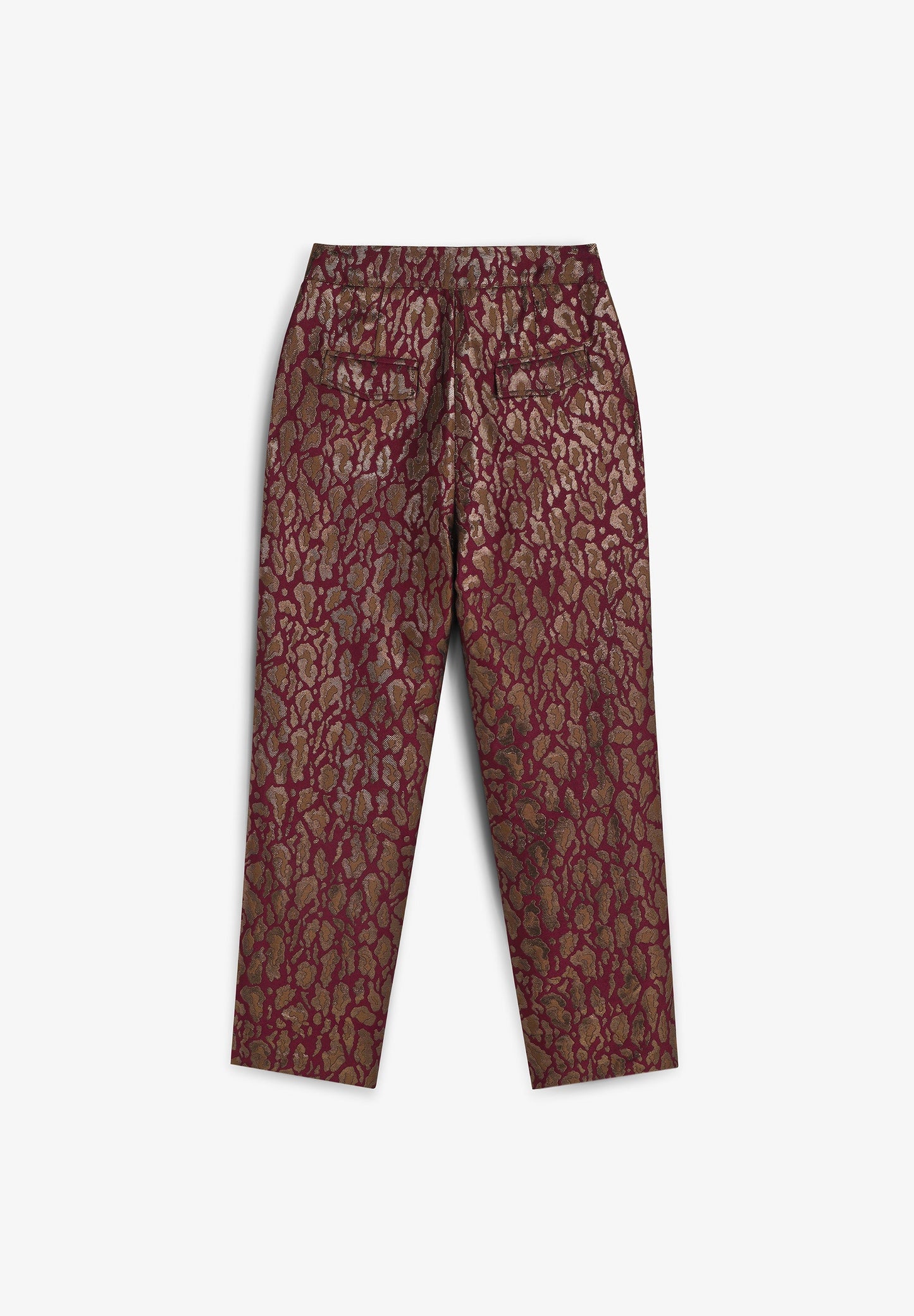 PANTALON IMPRIMÉ MOTIF ANIMAL MÉTALLISÉ