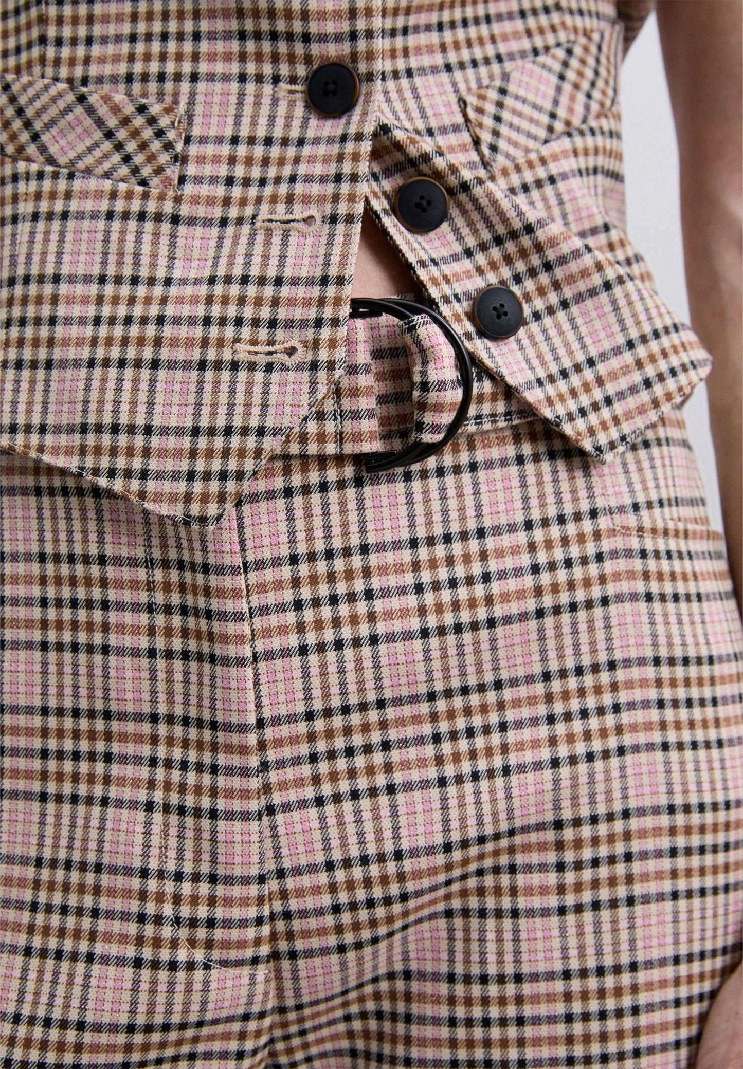 PANTALÓN CAMPANA CUADROS - Scalpers