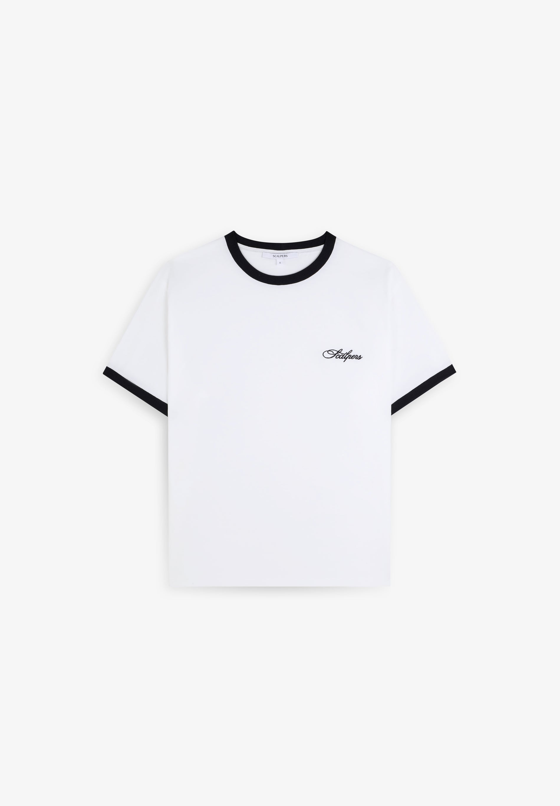 TWO-TONE RIBBED CONTRAST T-SHIRT