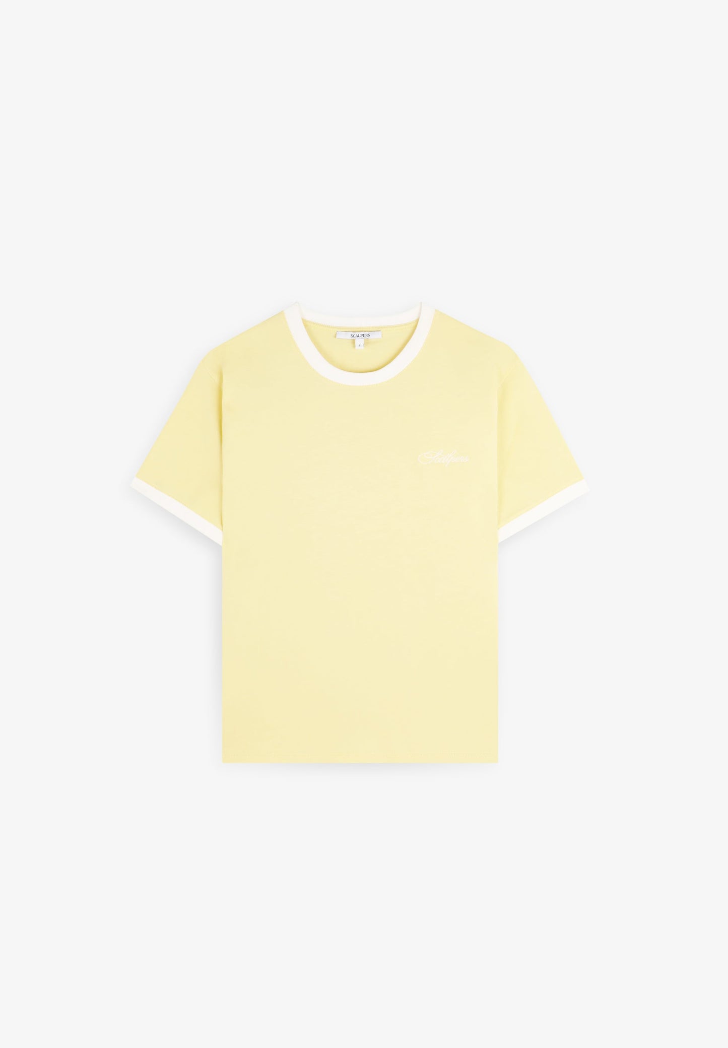 BICOLOUR TEE WITH CONTRAST RIBBING