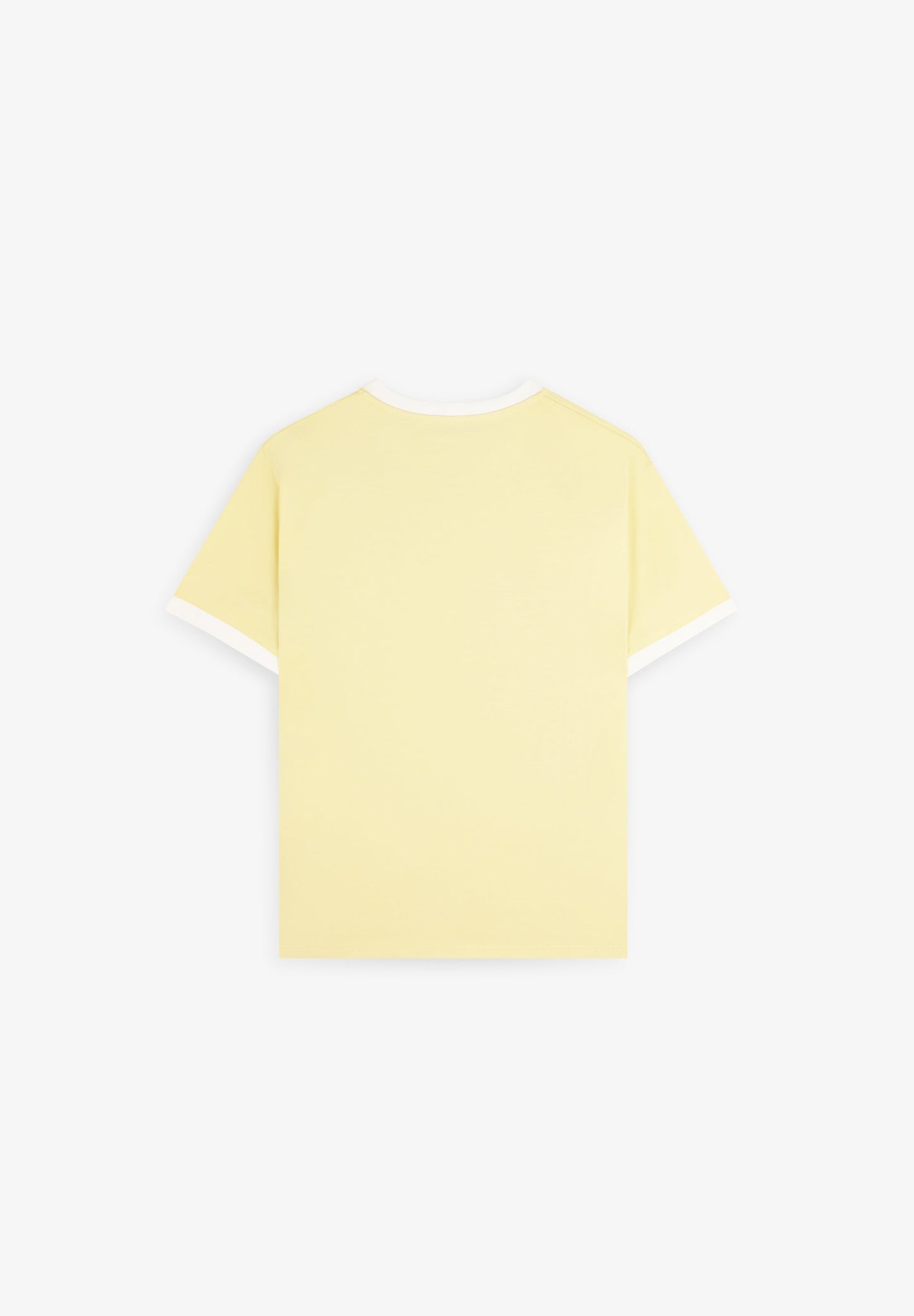 BICOLOUR TEE WITH CONTRAST RIBBING