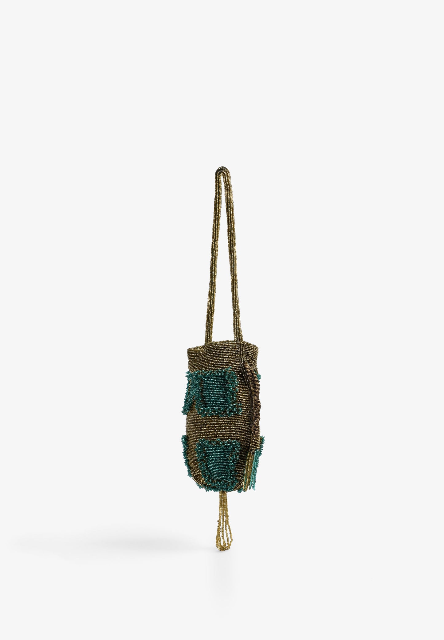 TWO-TONE BEADED BAG