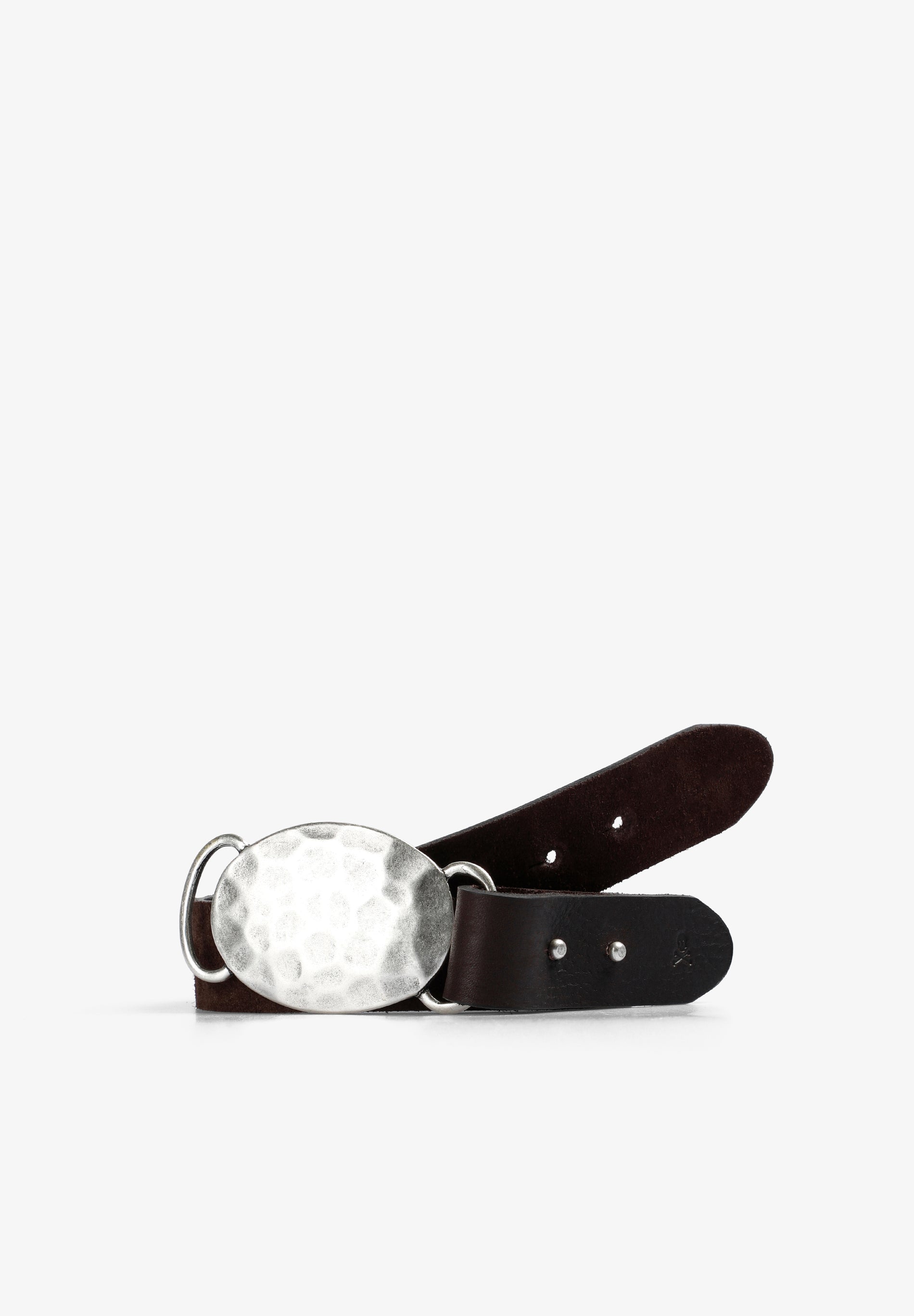CEINTURE CUIR BOUCLE IRRÉGULIÈRE