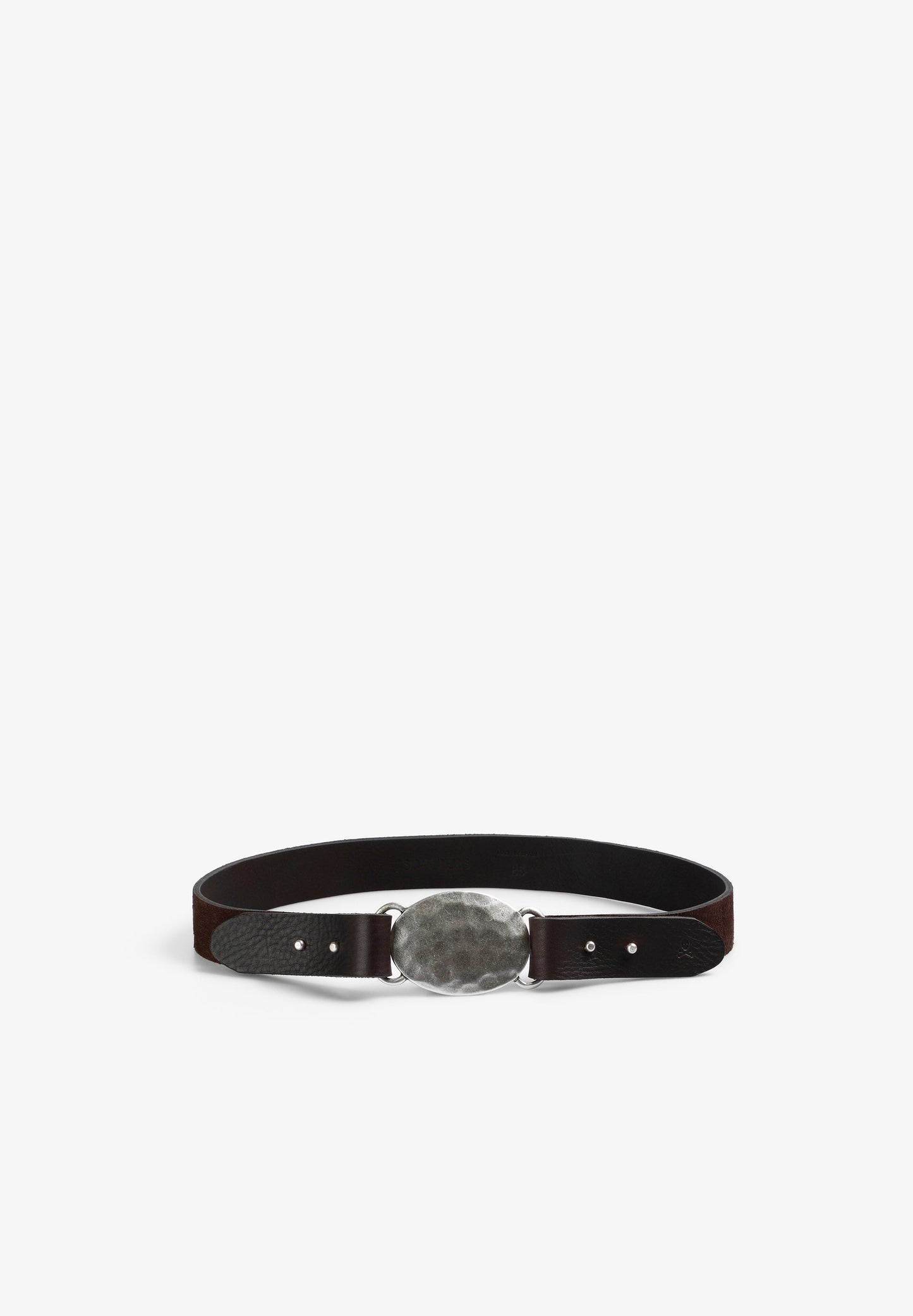 CEINTURE CUIR BOUCLE IRRÉGULIÈRE