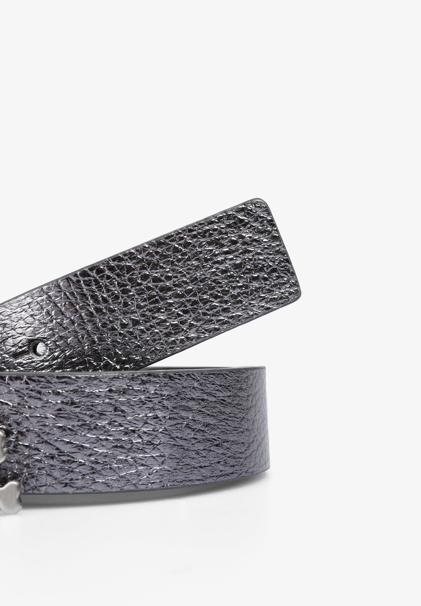 REVERSIBLE LEATHER BELT WITH SKULL
