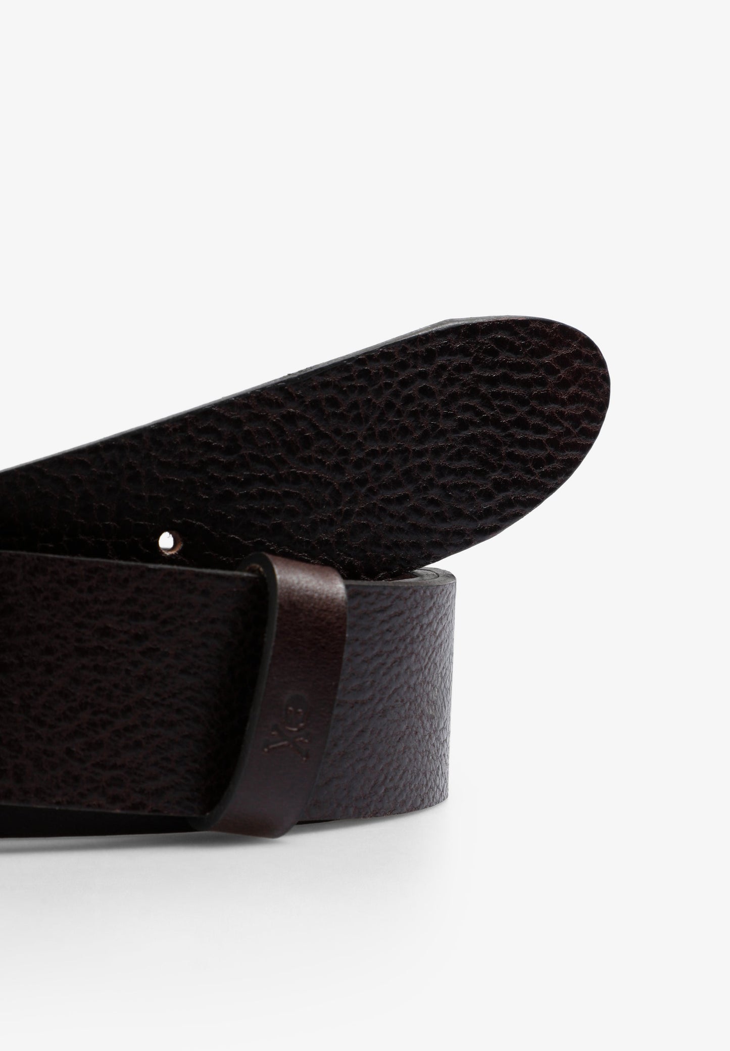 CEINTURE CUIR BOUCLE OVALE