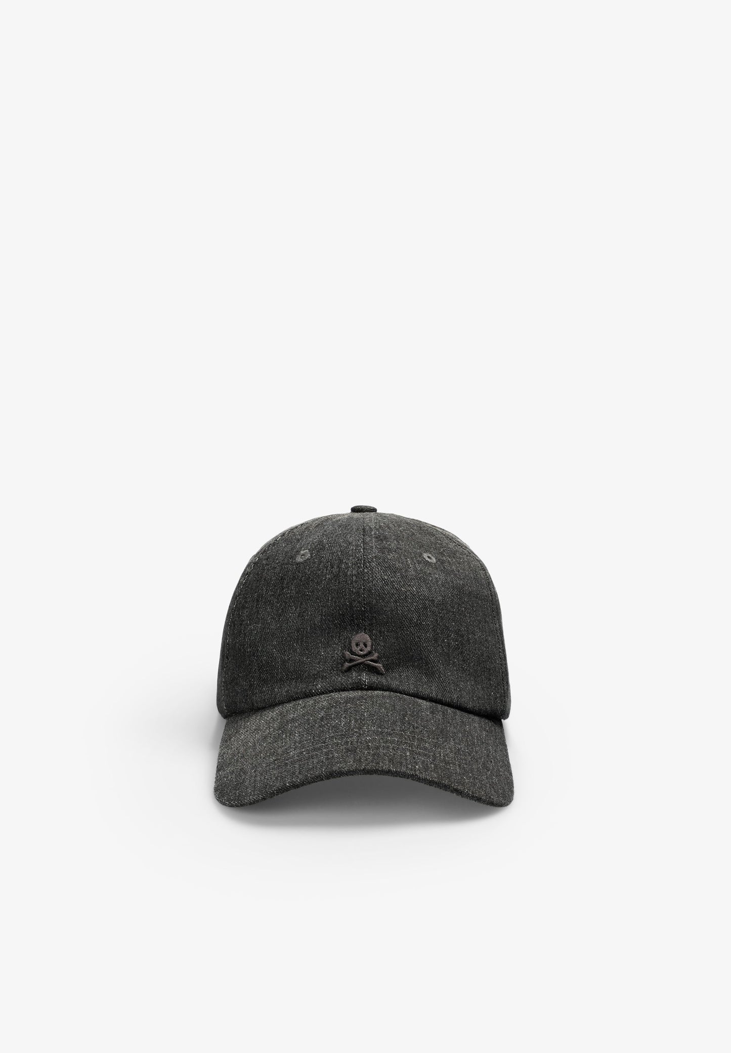 FADED-EFFECT DENIM CAP
