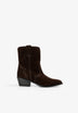 LEATHER ANKLE COWBOY BOOTS