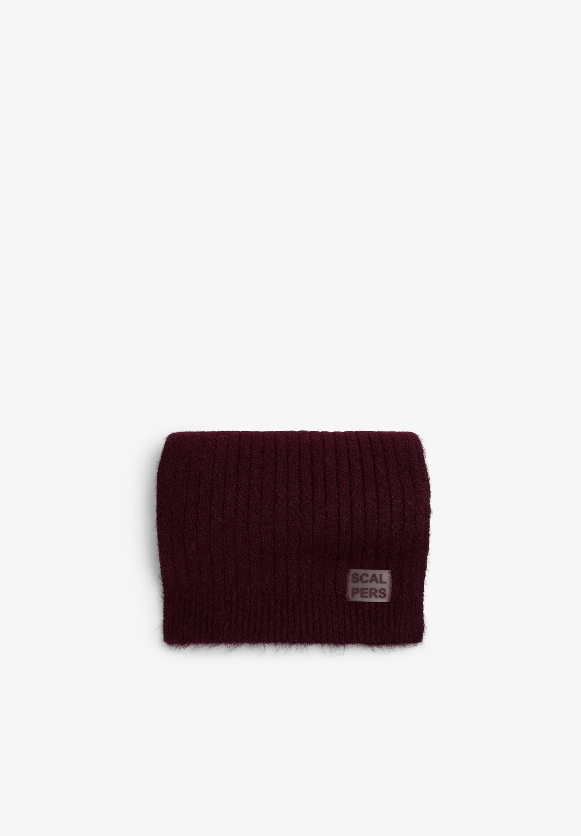 BURGUNDERFARBENER RIPPENSCHAL