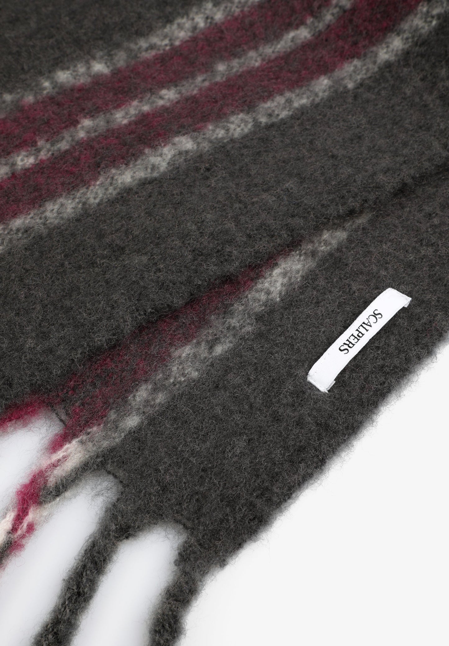 PRINTED WOOL BLEND SCARF