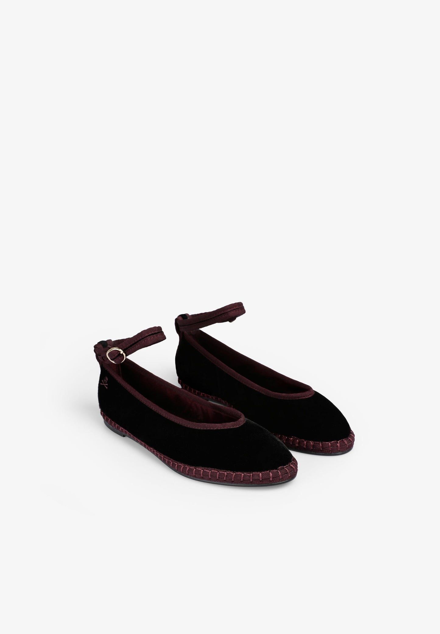 SCVELVETSTRAPANKLE SLIPPER