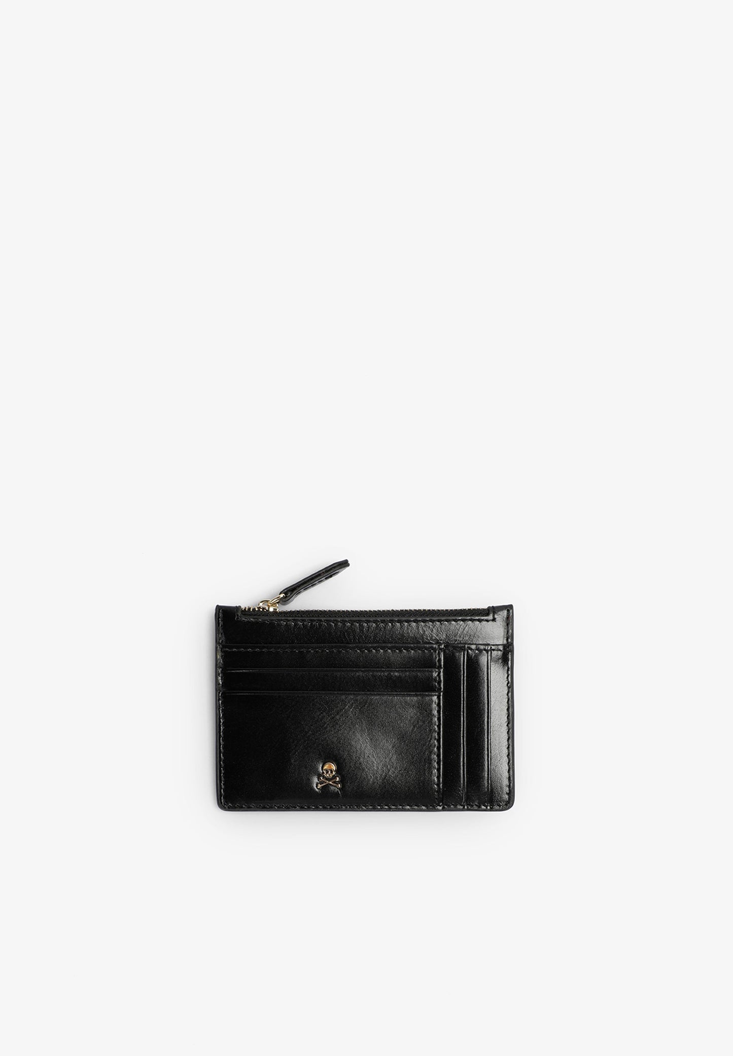 LEATHER CARD HOLDER WITH ZIP