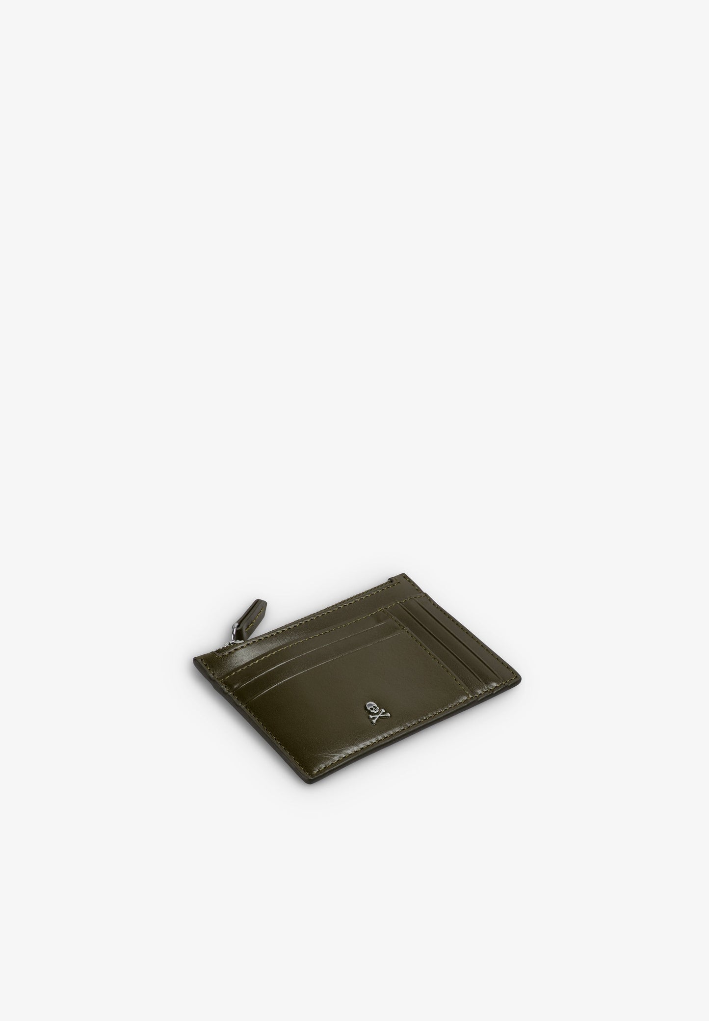 LEATHER CARD HOLDER WITH ZIP