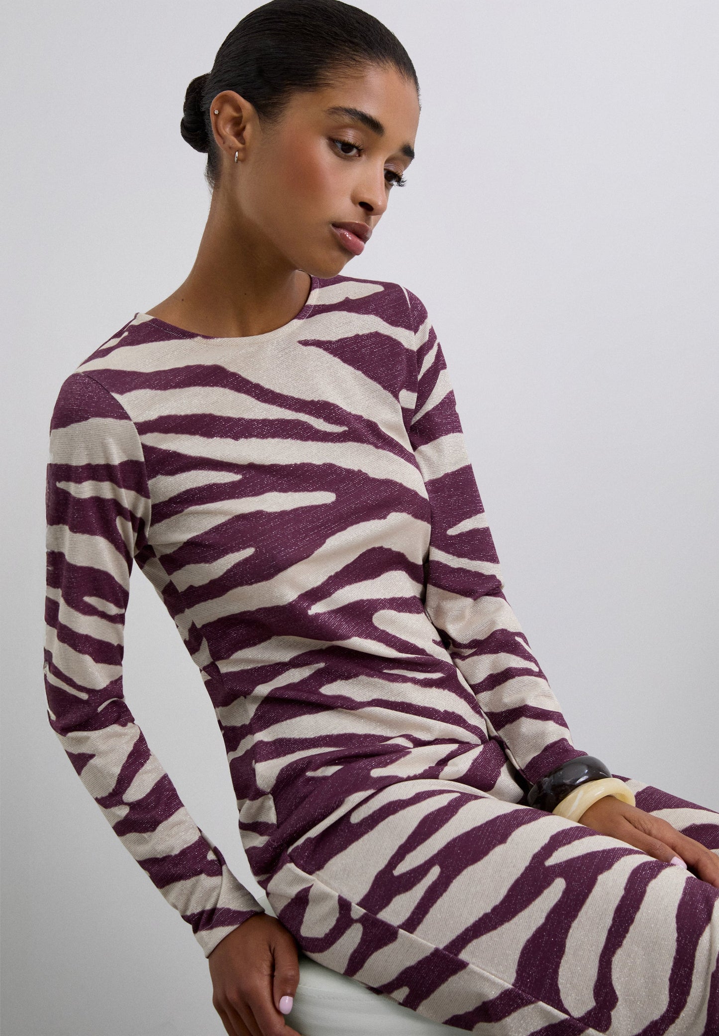 ROBE LONGUE MOTIF ANIMAL