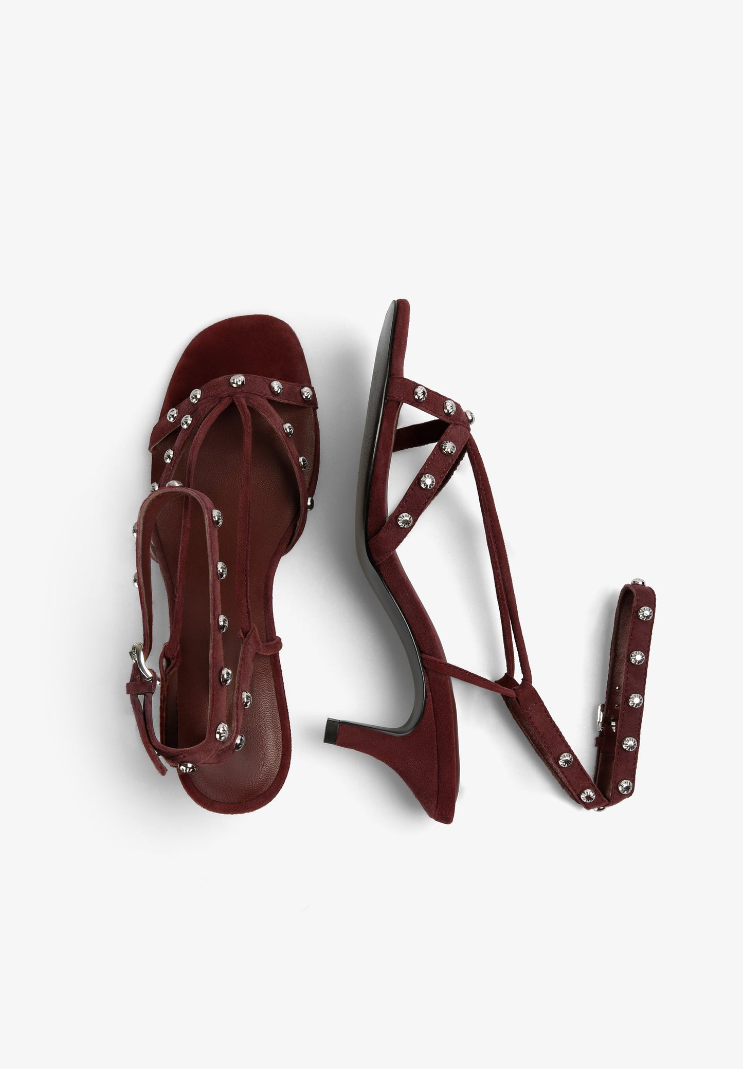 SANDALES À TALON STRASS