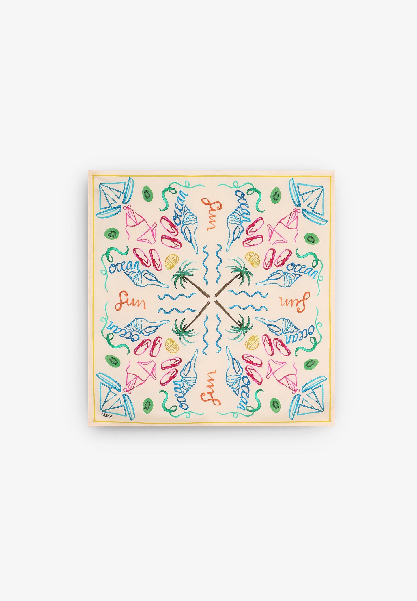 100% SILK PRINTED SCARF