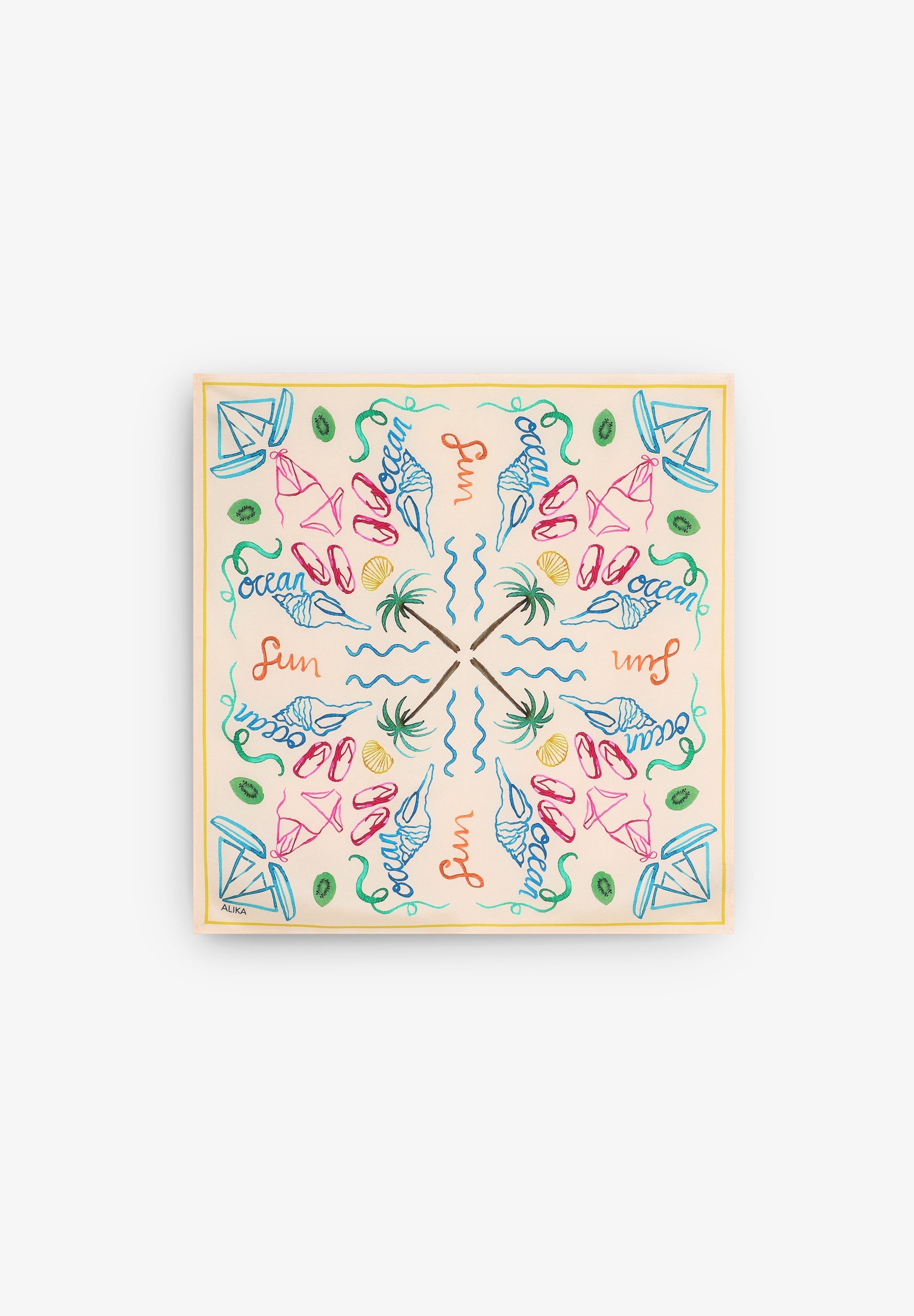 100% SILK PRINTED SCARF