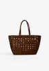 GEFLOCHTENE LEDERTASCHE