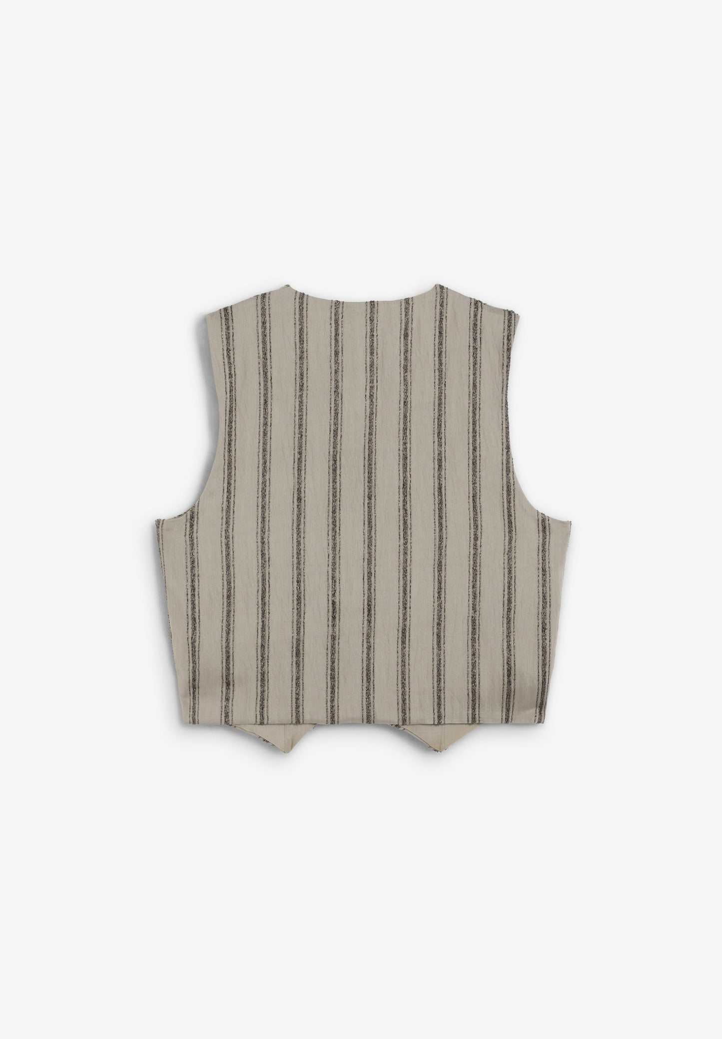 VESTE SANS MANCHES RAYURES DÉTAILS MÉTALLISÉS