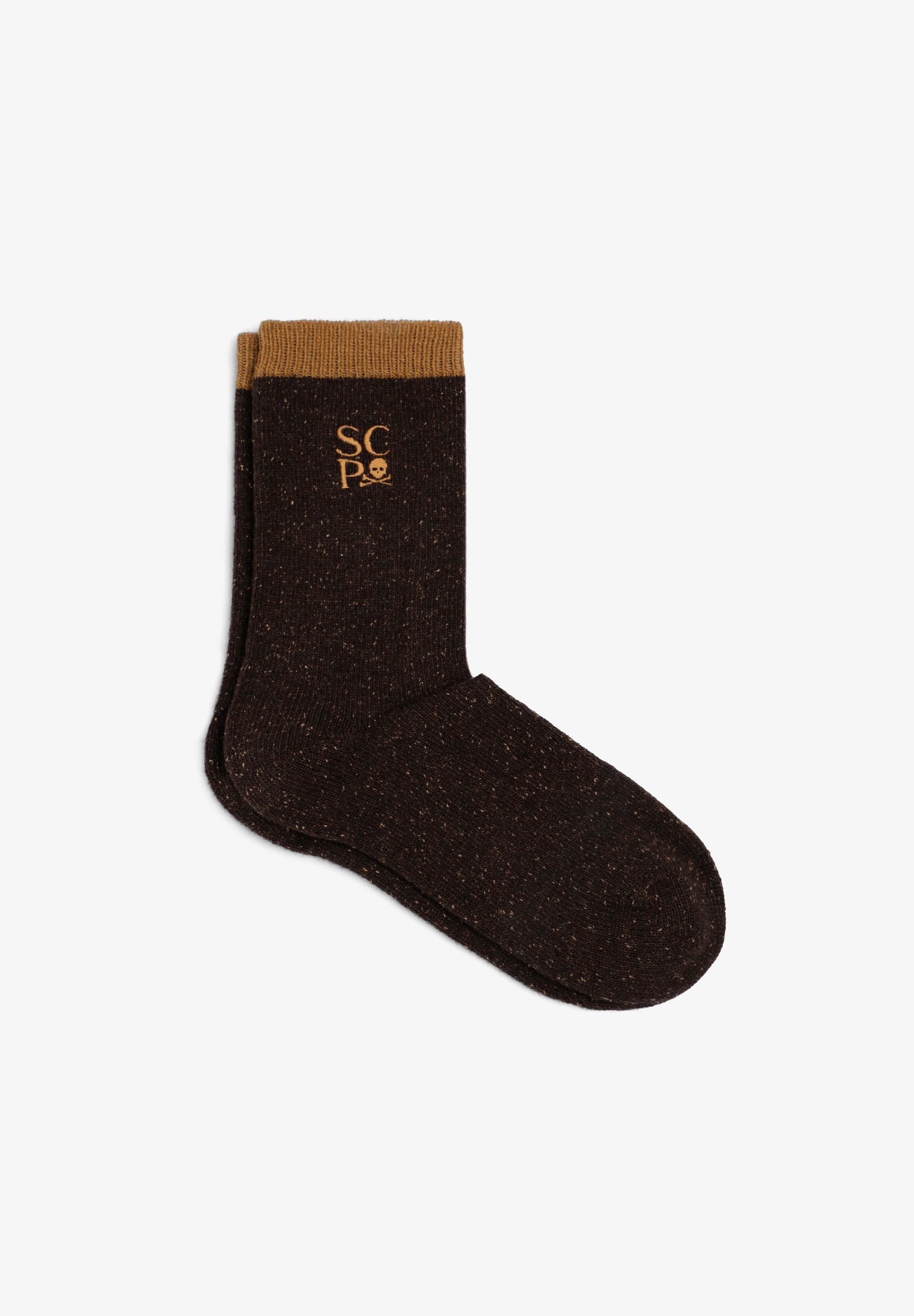 CHAUSSETTES BRODERIES CONTRASTANTES