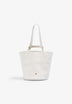 MINI BUCKET BAG IN 100% BRAIDED LEATHER