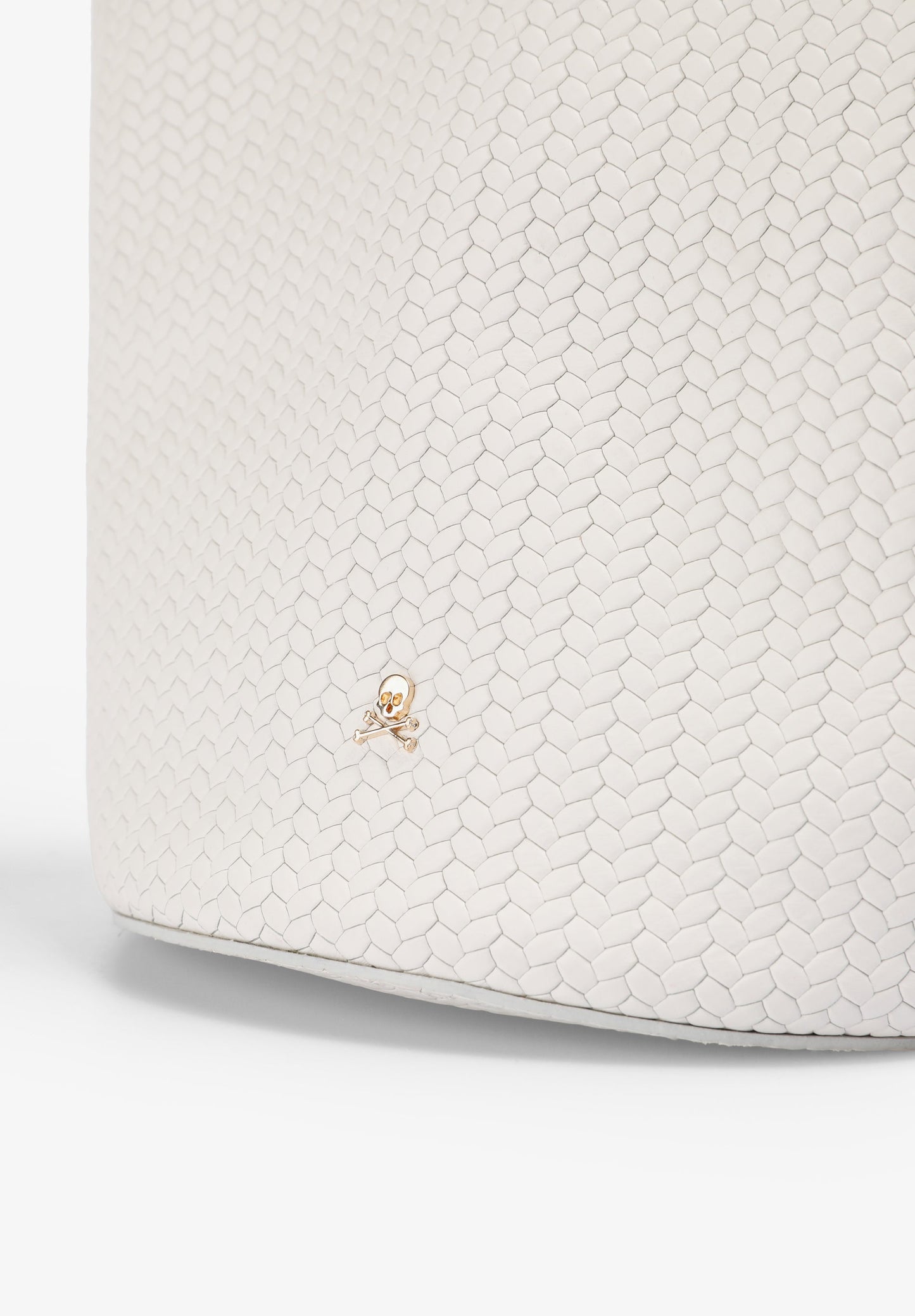 MINI CUBE WOVEN LEATHER BAG