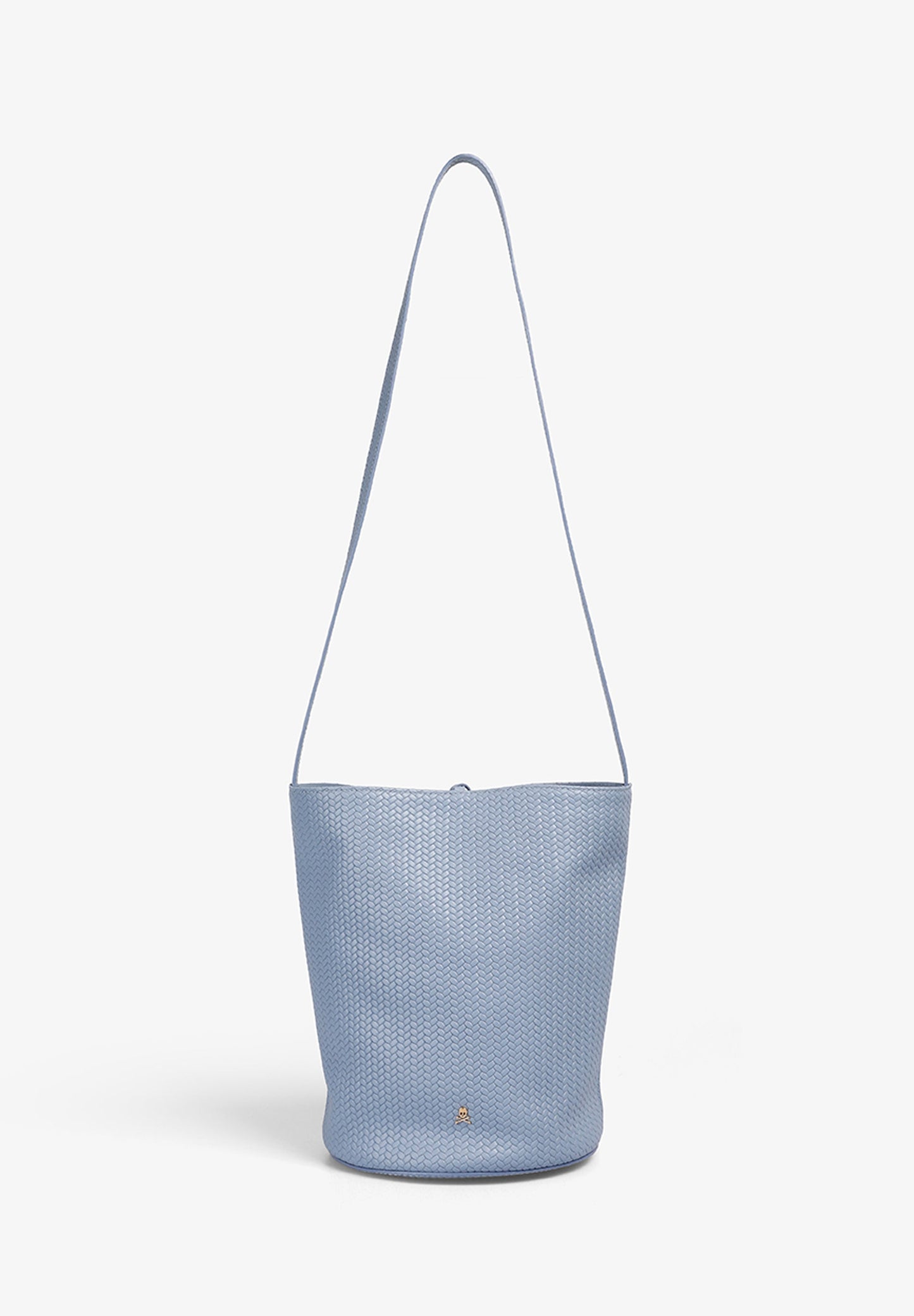 MAXI CUBE WOVEN LEATHER BAG
